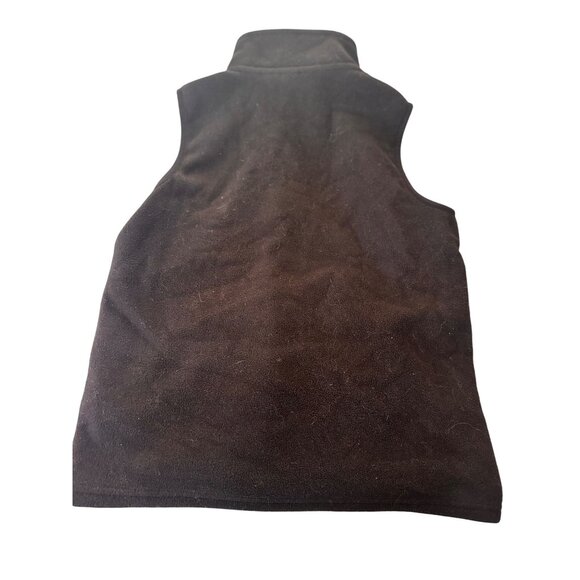 CAT boys Black Fleece Vest With Zipper Closure & Pockets S 7/8 - Picture 5 of 5